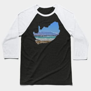 Iconic Table Mountain of South Africa Baseball T-Shirt